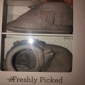 Freshly Picked Slate Moccasins - Size 3